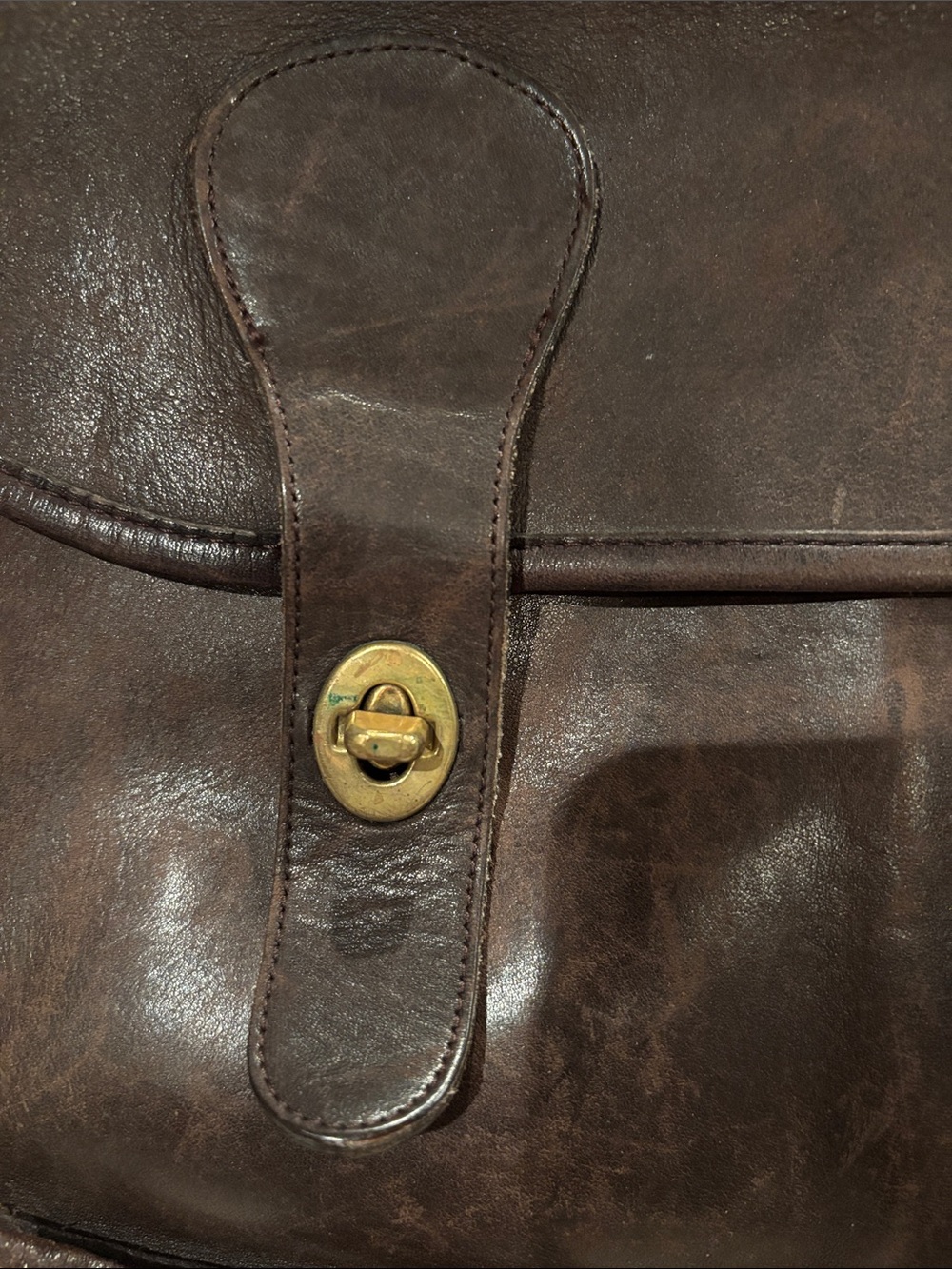 Coach Brown Leather Men's Briefcase with Gold-Tone Hardware - Picture 3 of 7